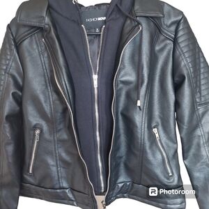 Black Jacket with Liner and Hoodie